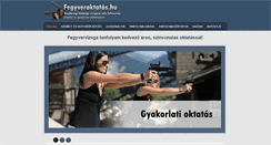 Desktop Screenshot of fegyveroktatas.hu