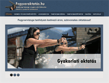 Tablet Screenshot of fegyveroktatas.hu